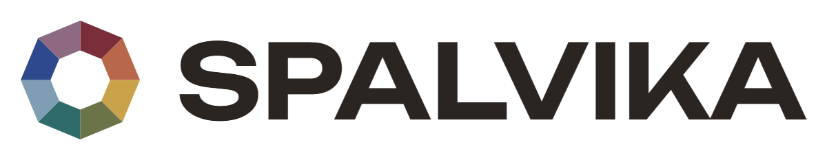SPALVIKA logotipas - dažų ir dekoro namai Kretingoje